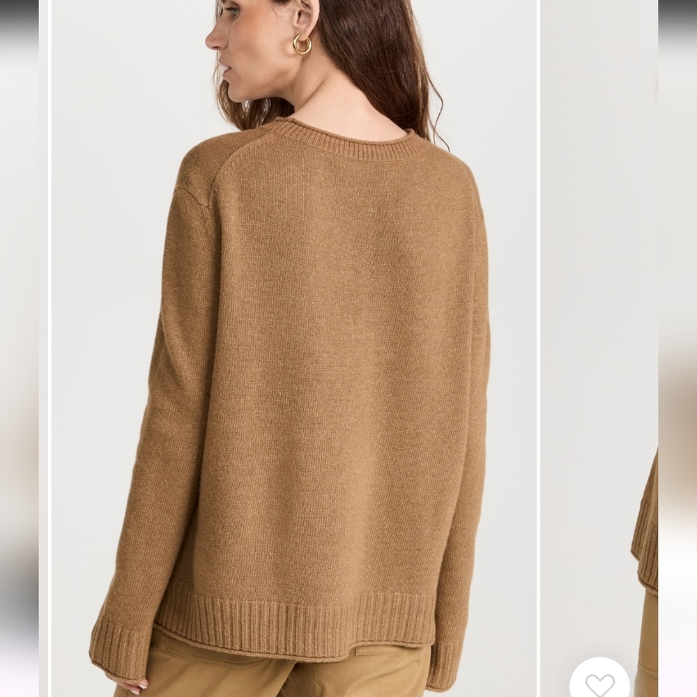 JENNI JAYNE EVERYDAY SWEATER WOOL/CASHMERE CREW NECK LONG SLEEVES SIZE MEDIUM - Picture 3 of 15